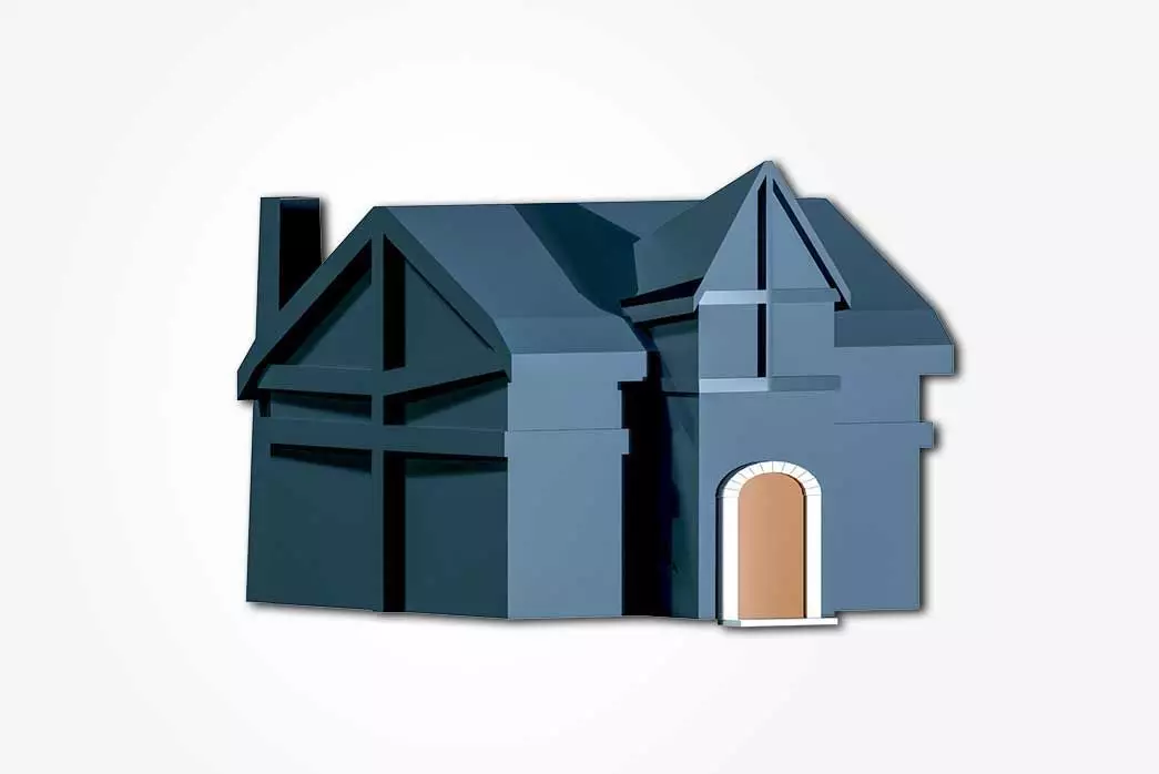 Simple House Free 3D model
