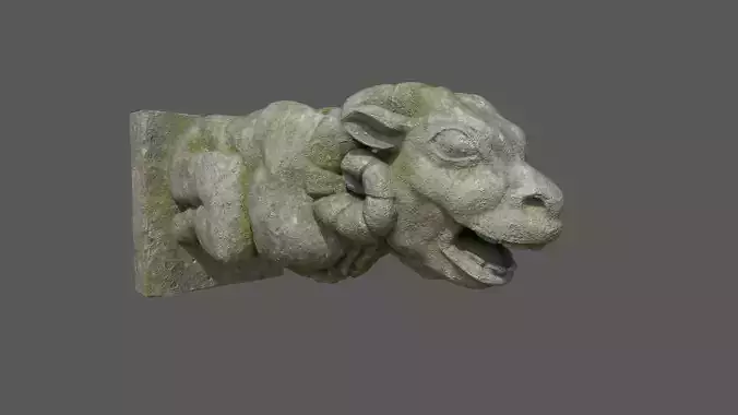 Gargoyle03 Low-poly 3D model
