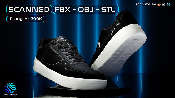 3D Scanned and Optimised Shoe - 6 3D model
