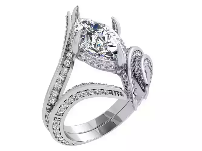 Marquise Cut Diamond Unique Tension Ring 3764