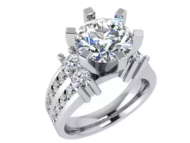 6 Pronged Setting Diamond Ring 3767
