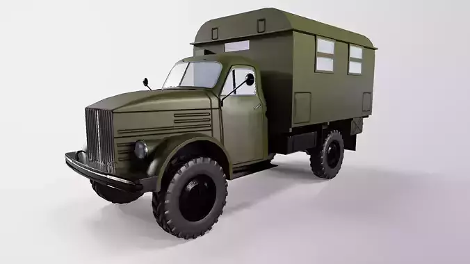 GAZ-63 car with insulated kung mod 1960 year