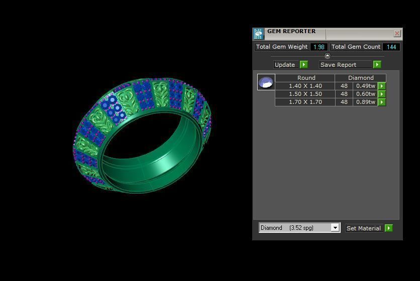 Rings 3D print model_3
