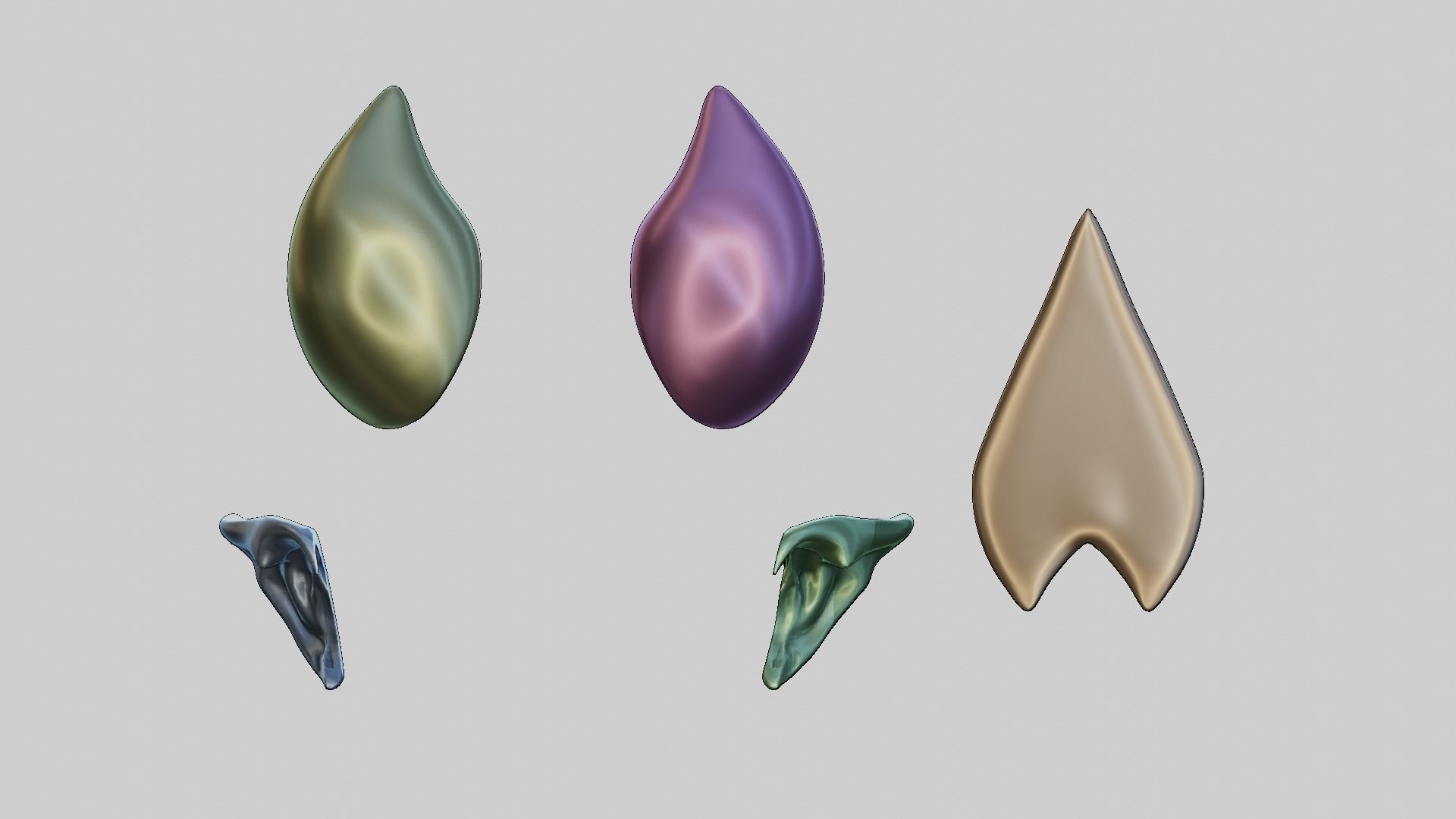 meru the succubus cosplay horn 3D print model_1