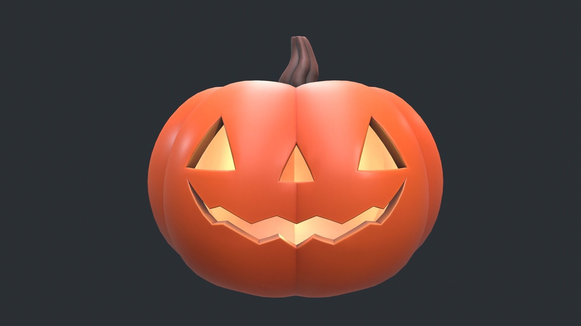 Halloween Pumpkins 3D Model Collection_4