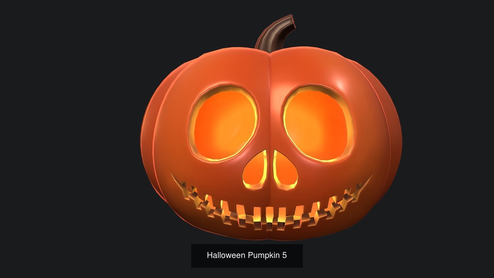 Halloween Pumpkins 3D Model Collection_3