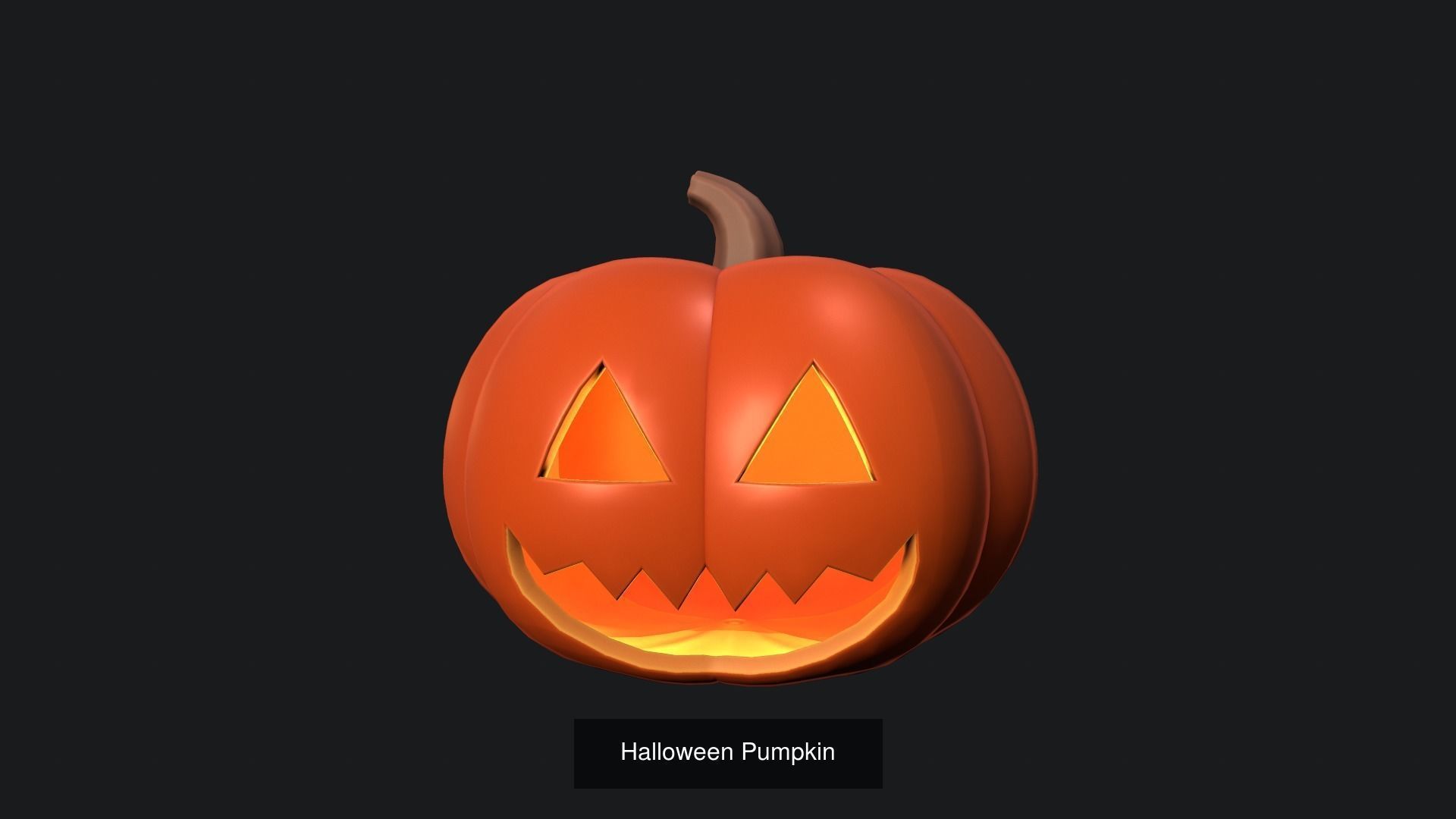 Halloween Pumpkins 3D Model Collection_2