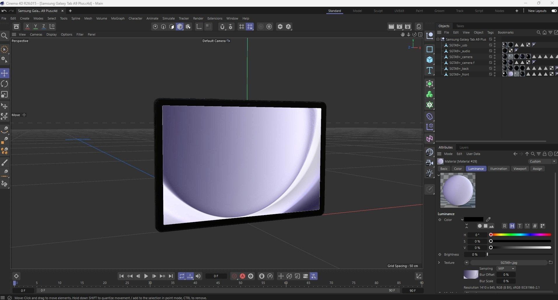 Samsung Galaxy Tab A9 Plus 3D model_27