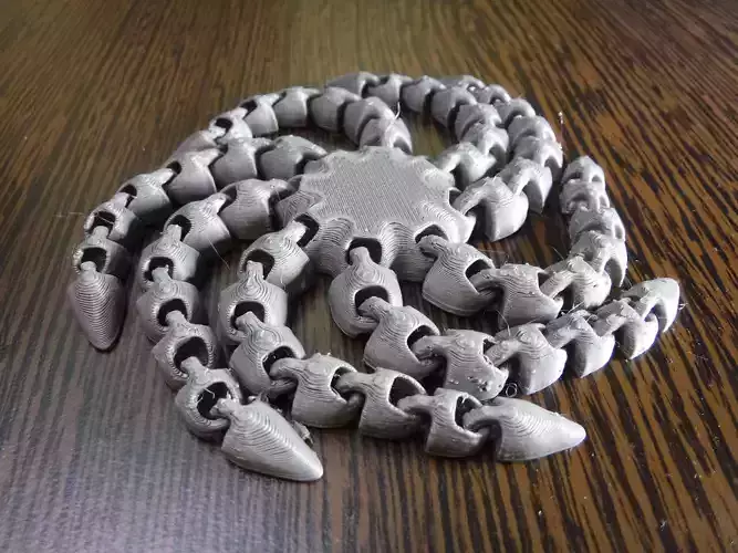 Articulated flexi octopus base 3D print model
