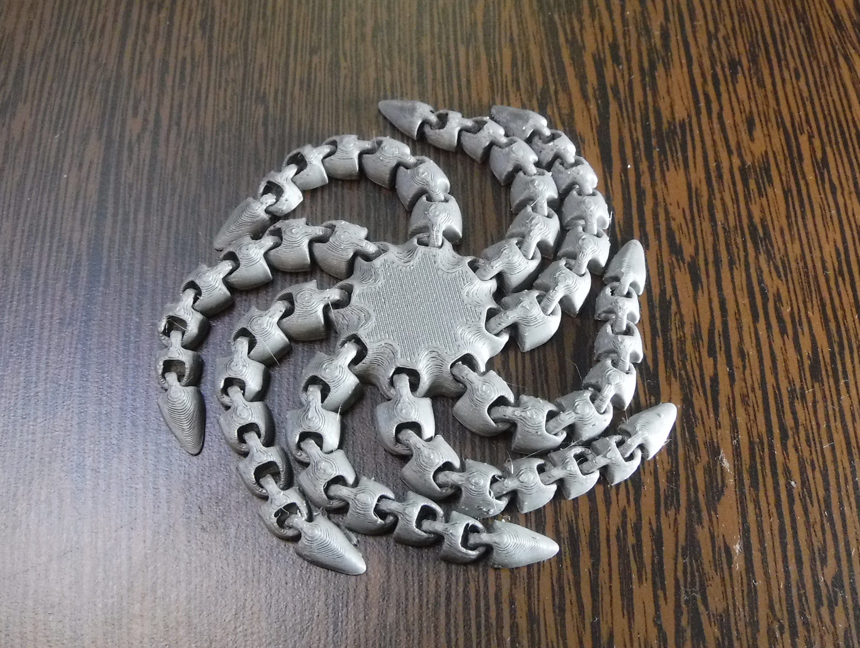 Articulated flexi octopus base 3D print model_2