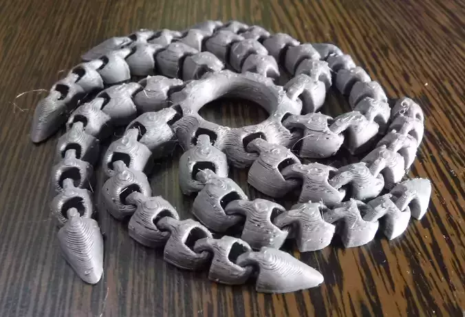 Articulated flexi fidget holed octopus 3D print model