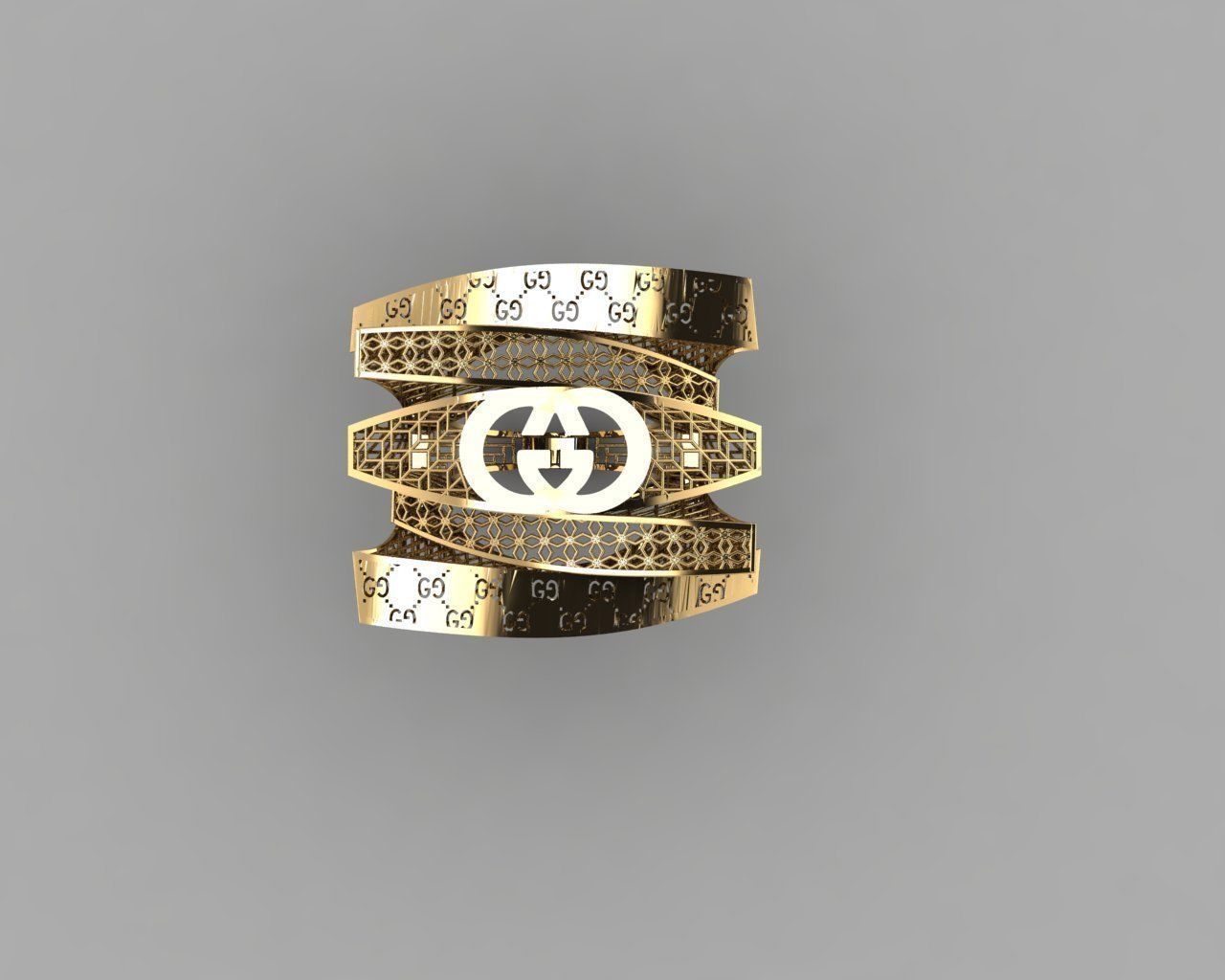 torturial ring 3D print model_3