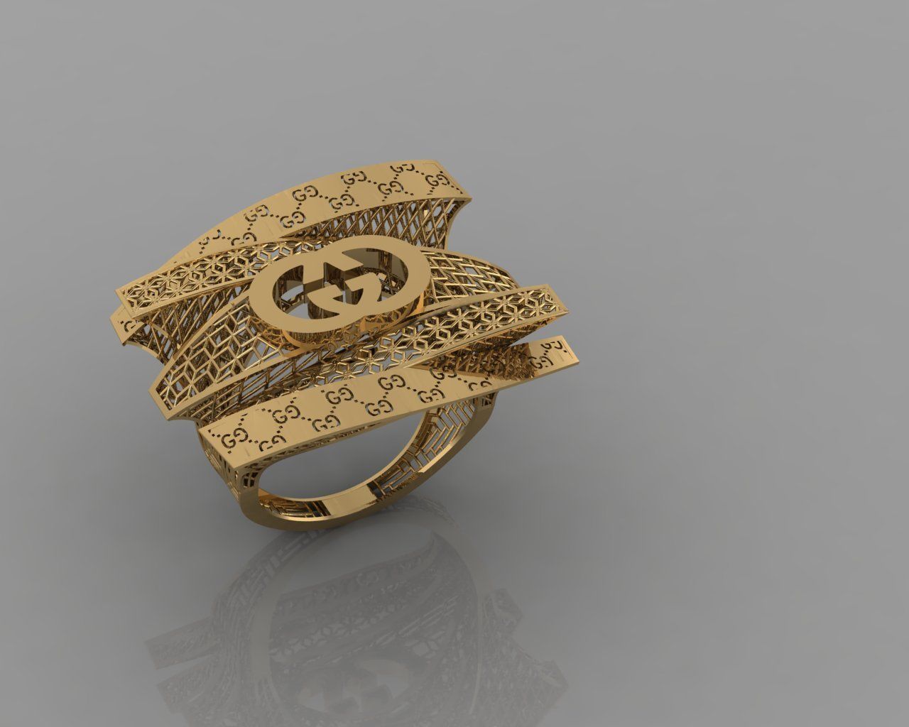 torturial ring 3D print model_5