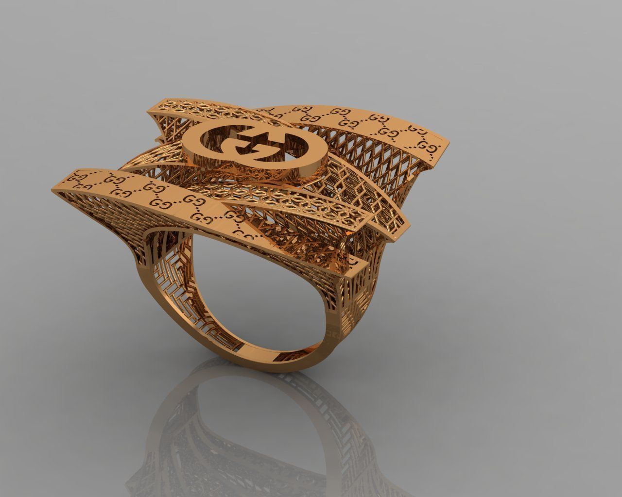 torturial ring 3D print model_6