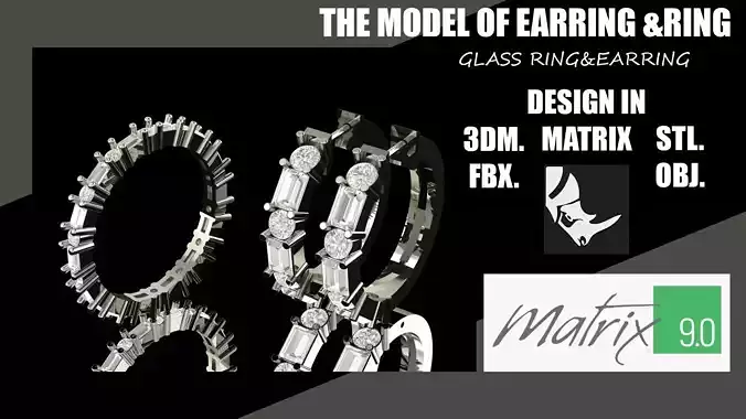 EARRING  RING VOL 46 3D print model
