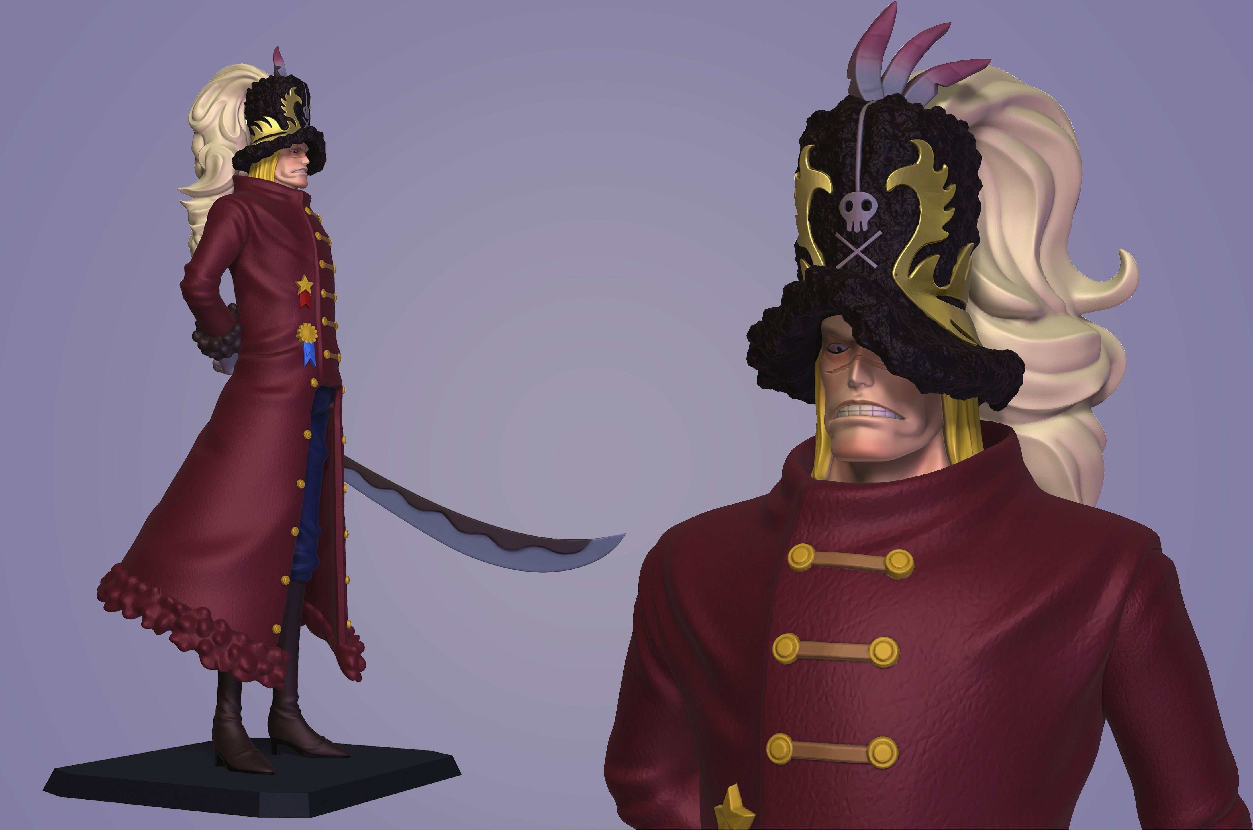 SULEIMAN - ONE PIECE ANIME 3D print model_3