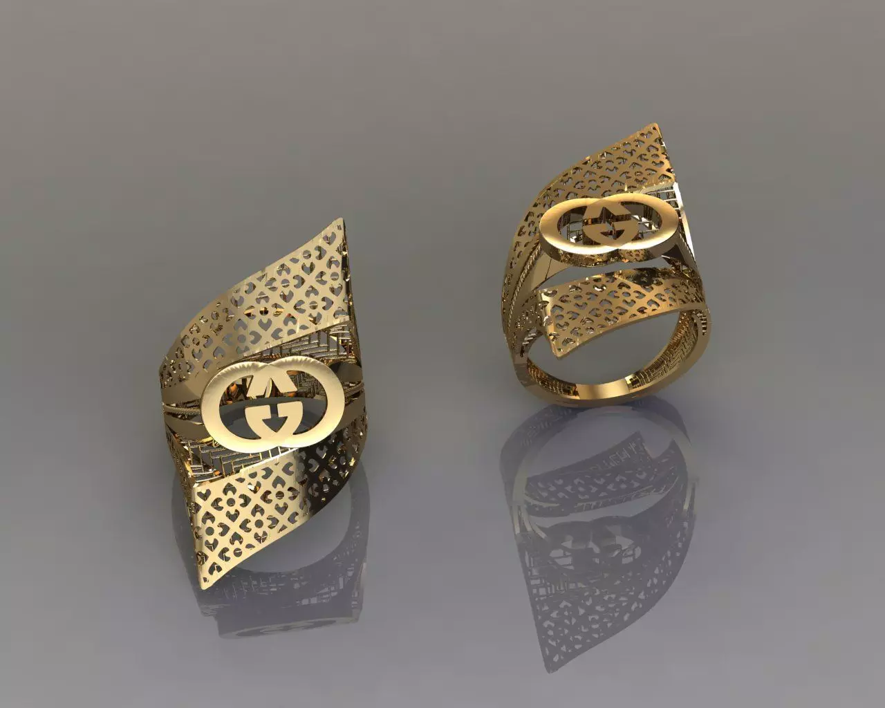 torturial ring 3D print model_0