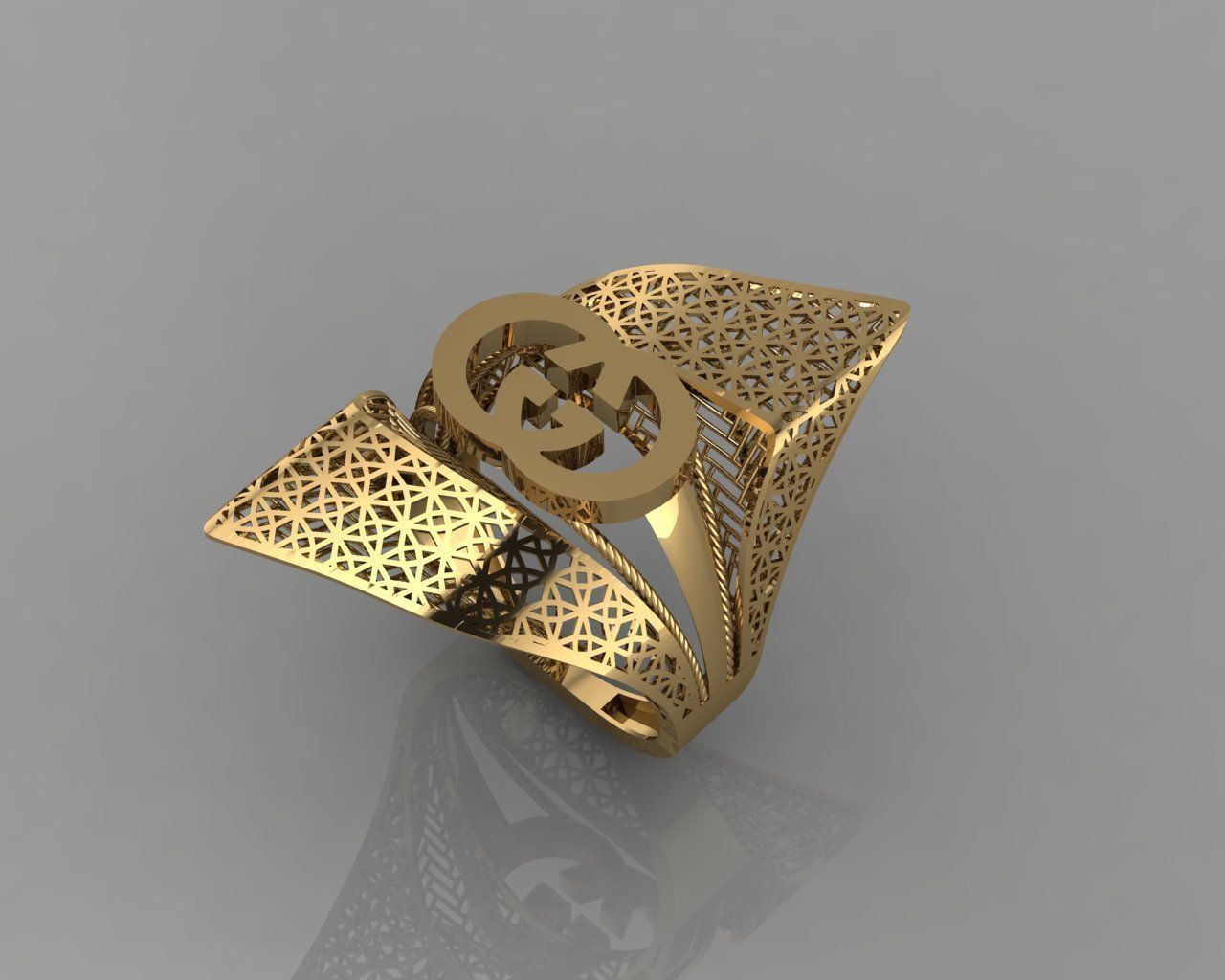 torturial ring 3D print model_1