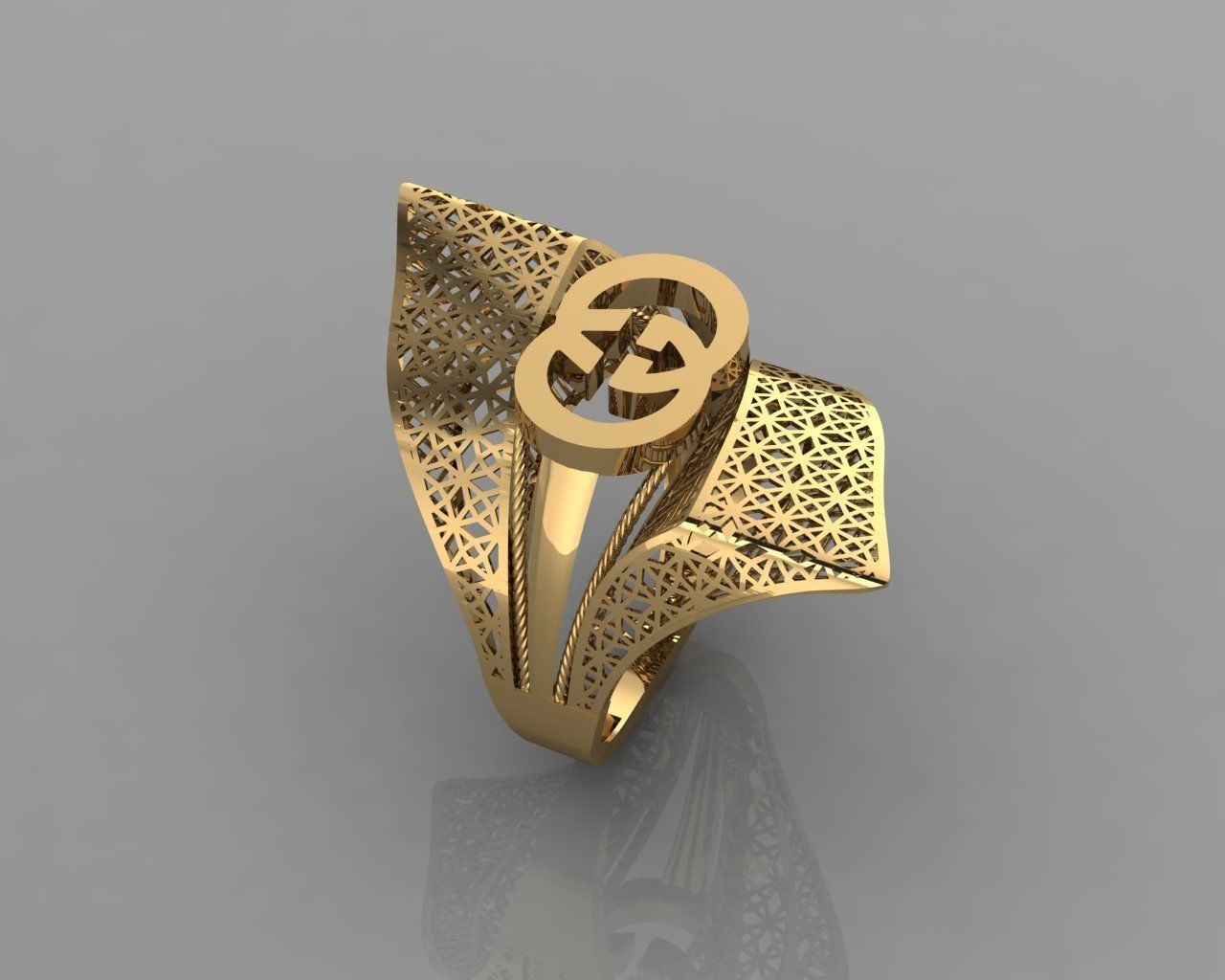 torturial ring 3D print model_8