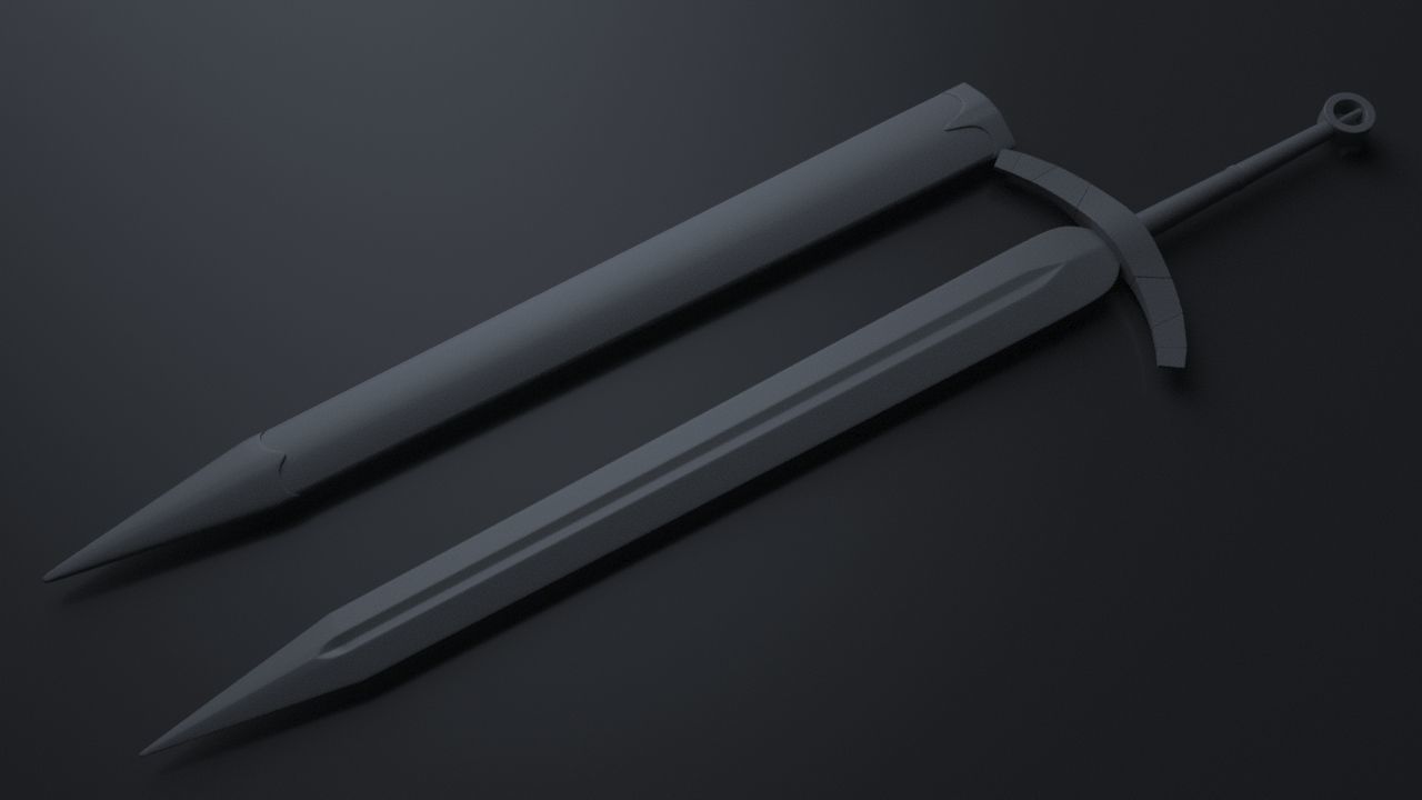 Viking Sword 3D model_1