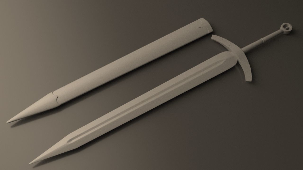 Viking Sword 3D model_2