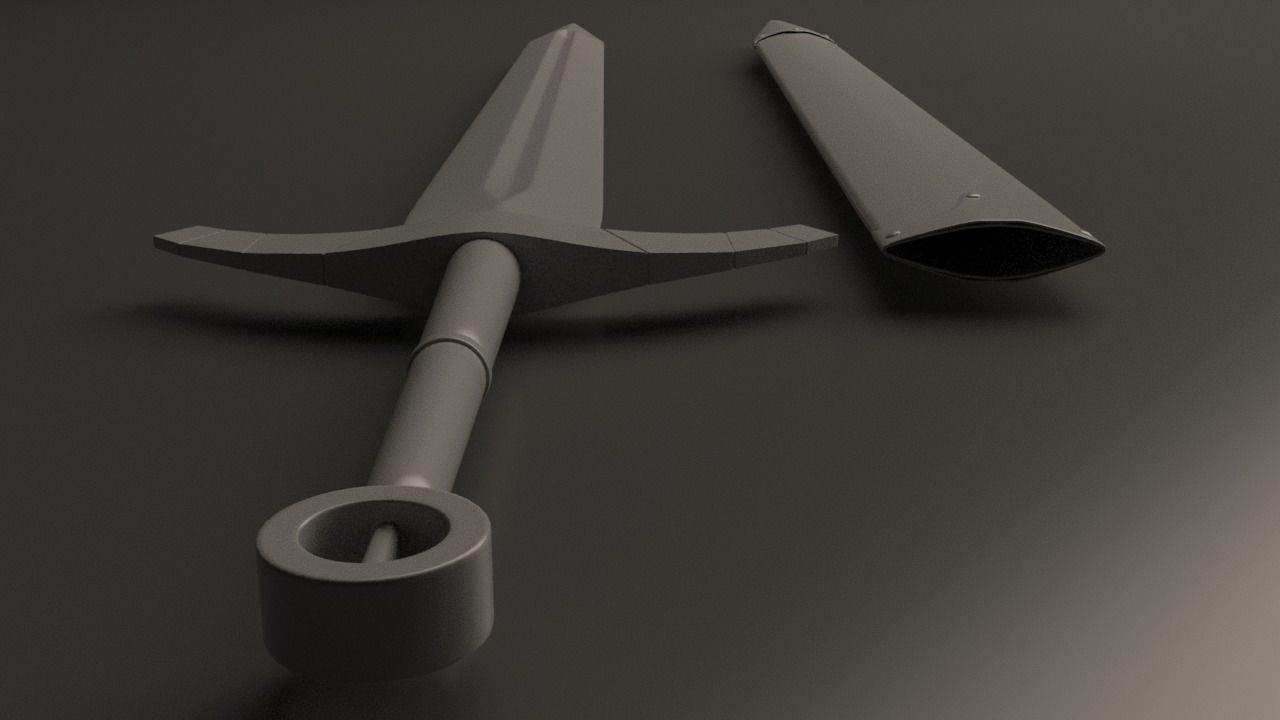 Viking Sword 3D model_6