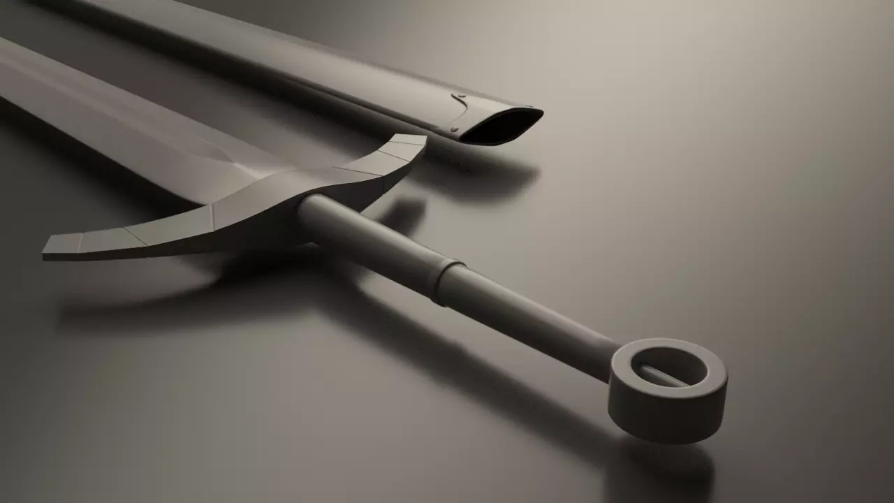 Viking Sword 3D model_0