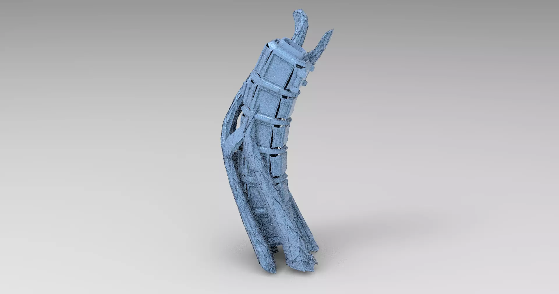 Tech ivy PIllar 3D model_0