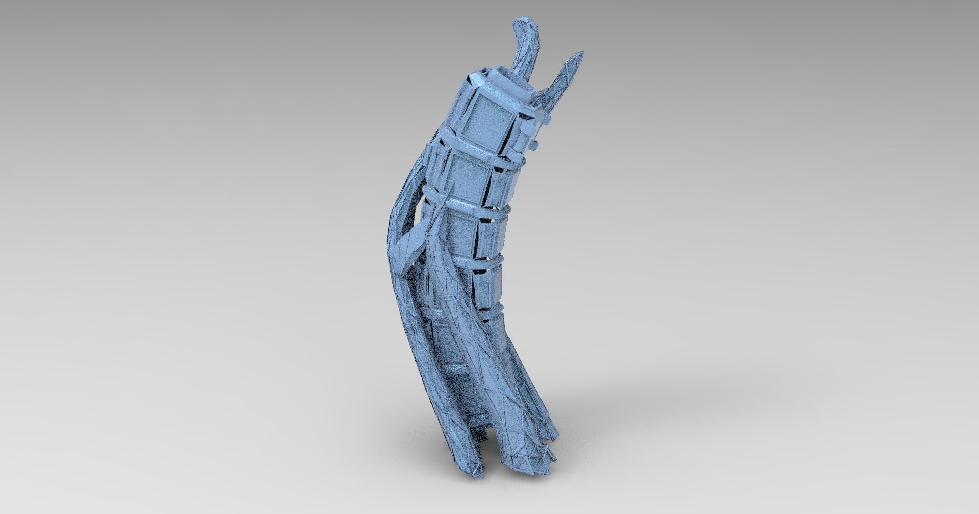 Tech ivy PIllar 3D model_1