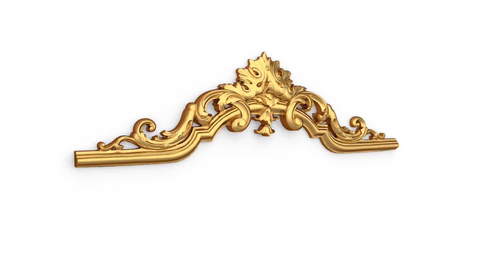 Classic carved decor ornament 399 3D model_1