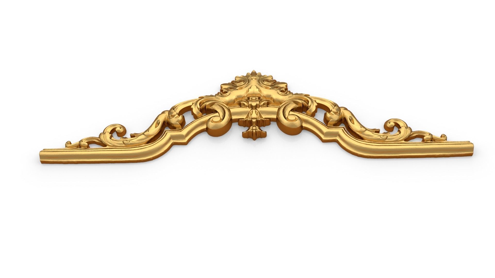 Classic carved decor ornament 399 3D model_3