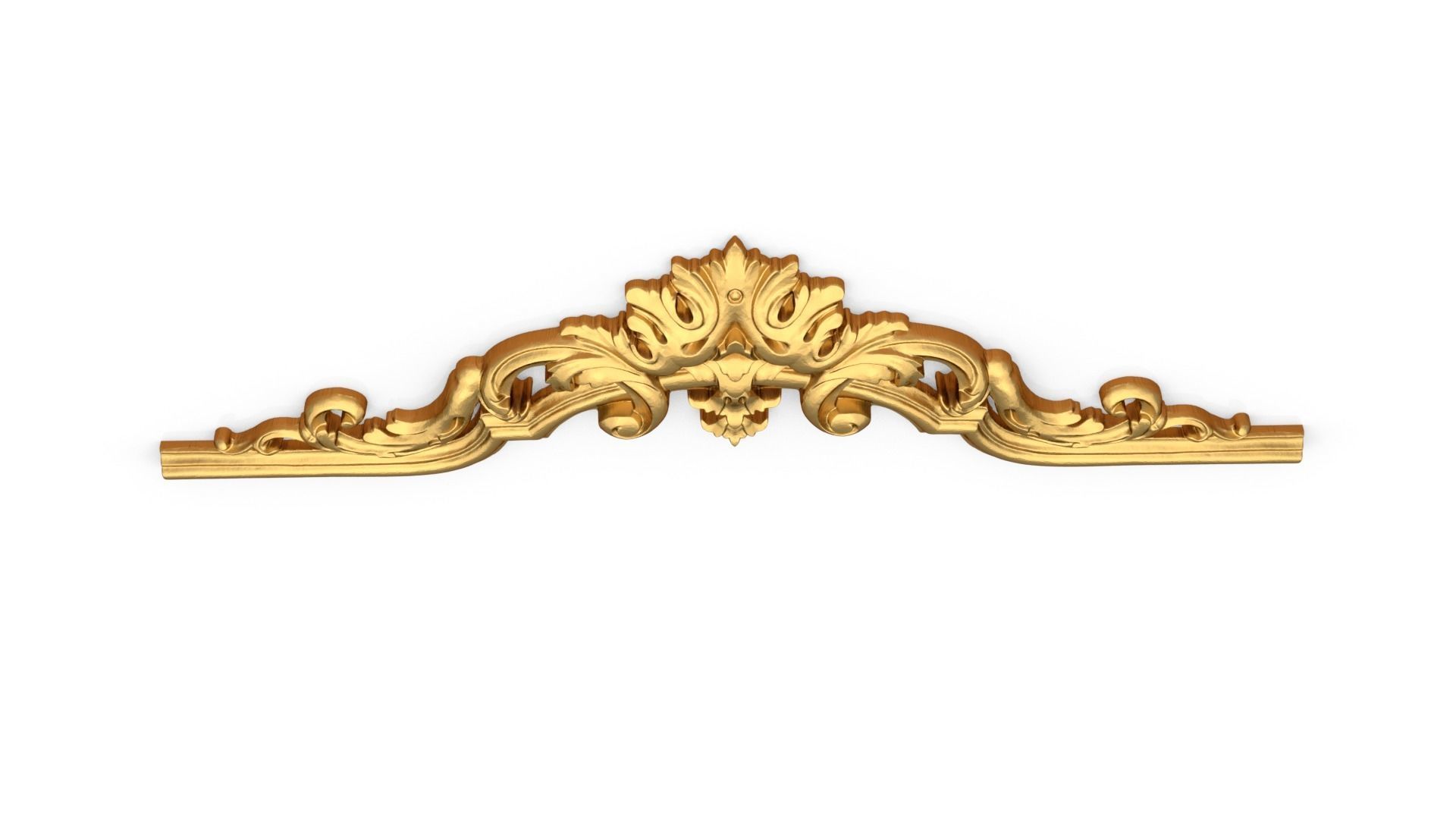 Classic carved decor ornament 399 3D model_4