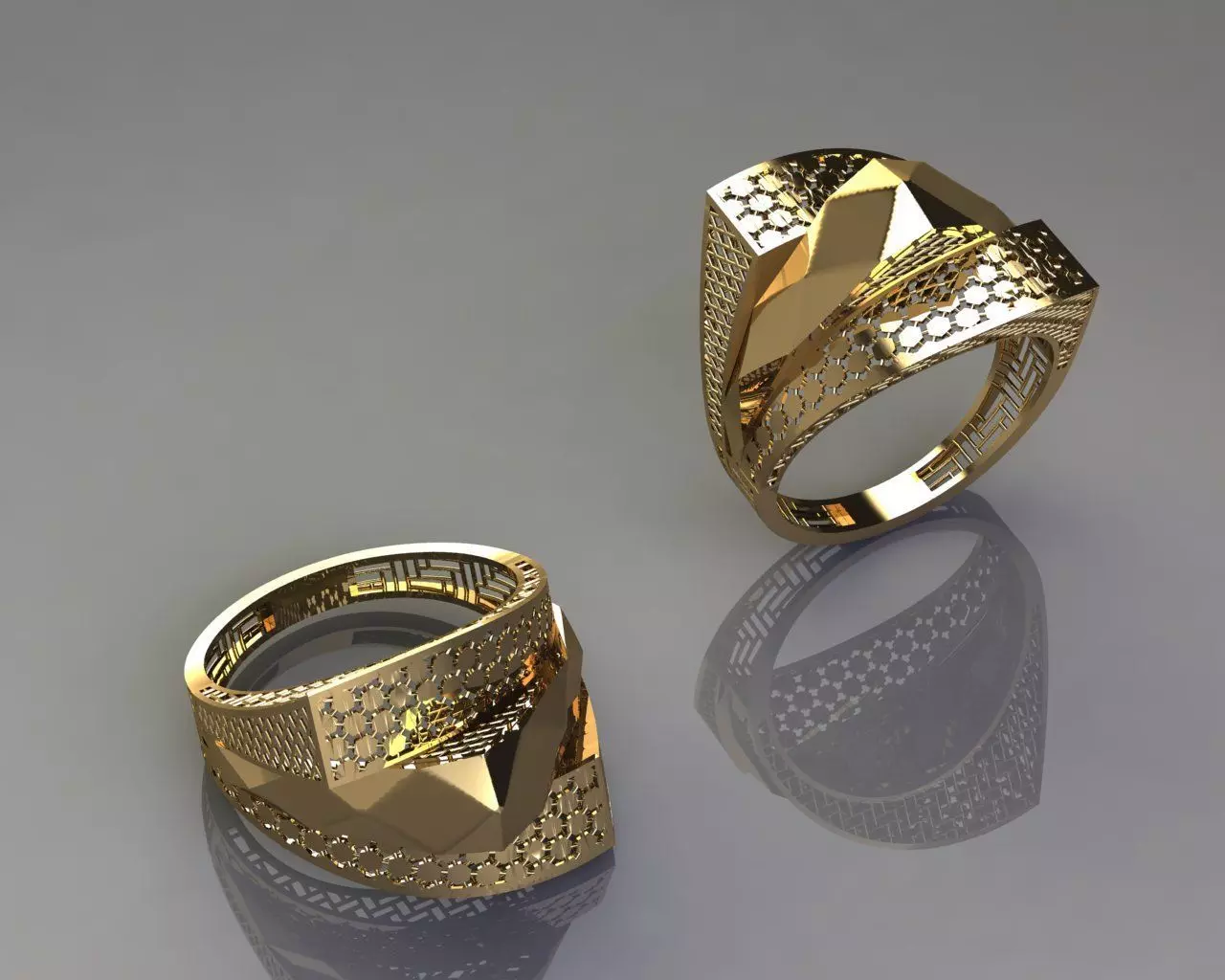 Fusion ring 3D print model_0