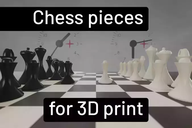 Chess pieces - 3D printing