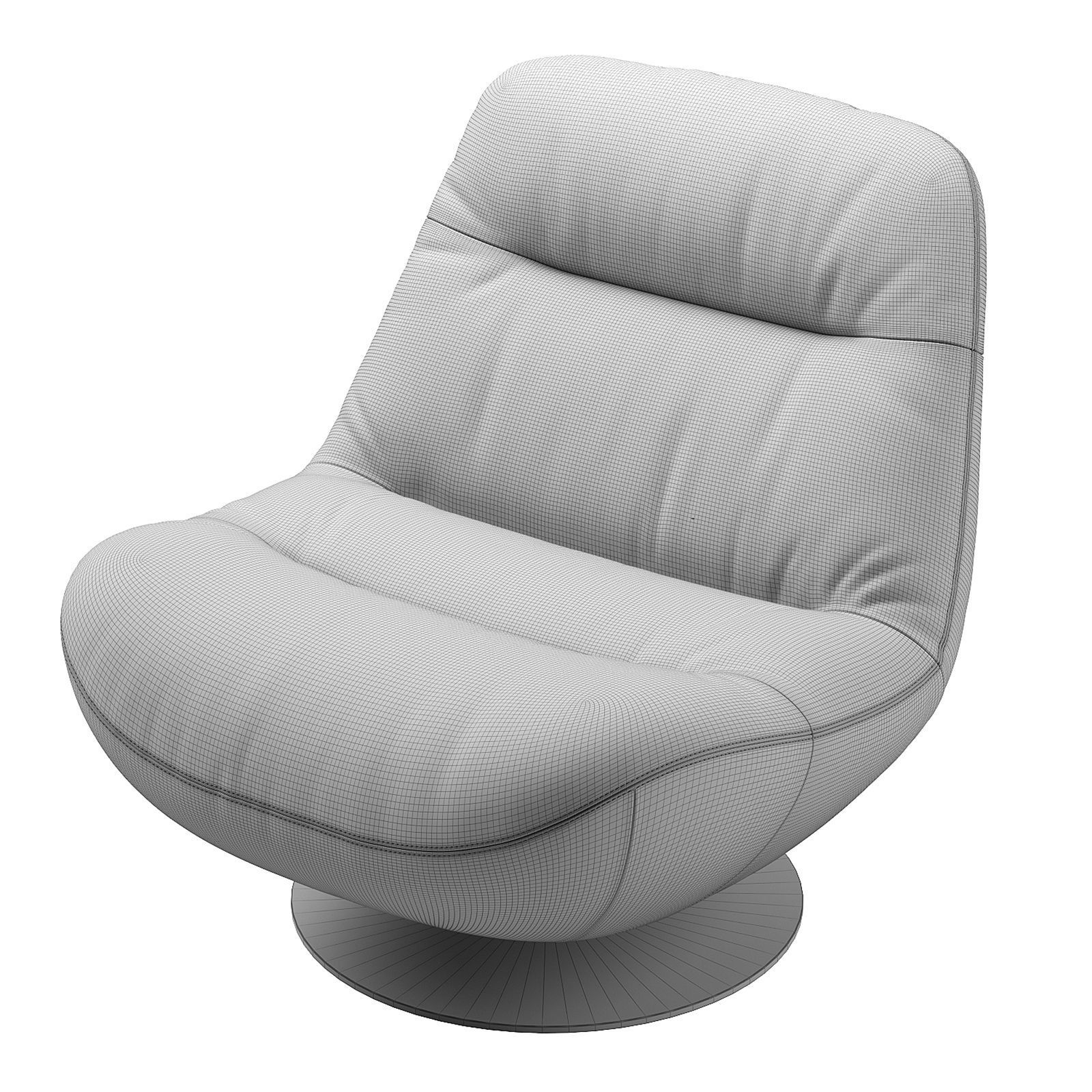 Manarola Swivelling Armchair 3D model_13