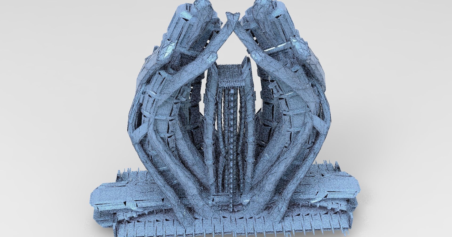 New World eclipse Tower 3D model_1