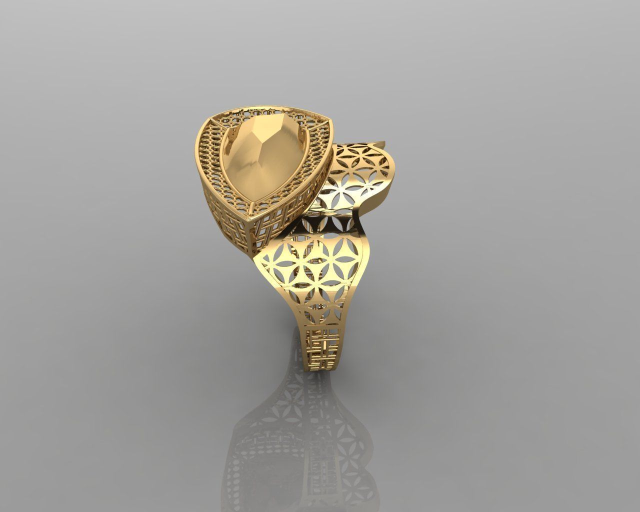 torturial ring 3D print model_12