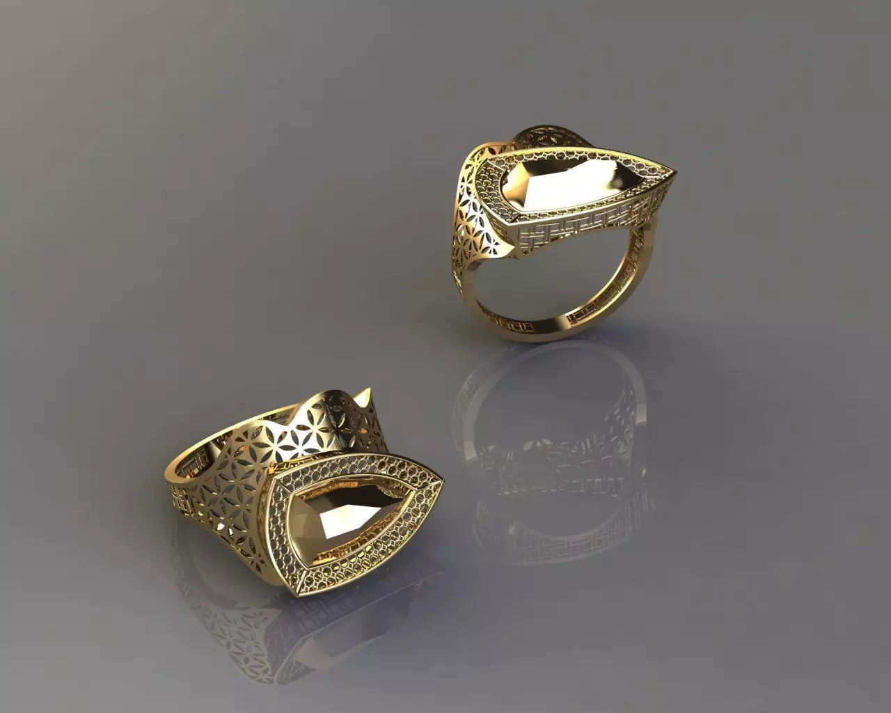 torturial ring 3D print model_0