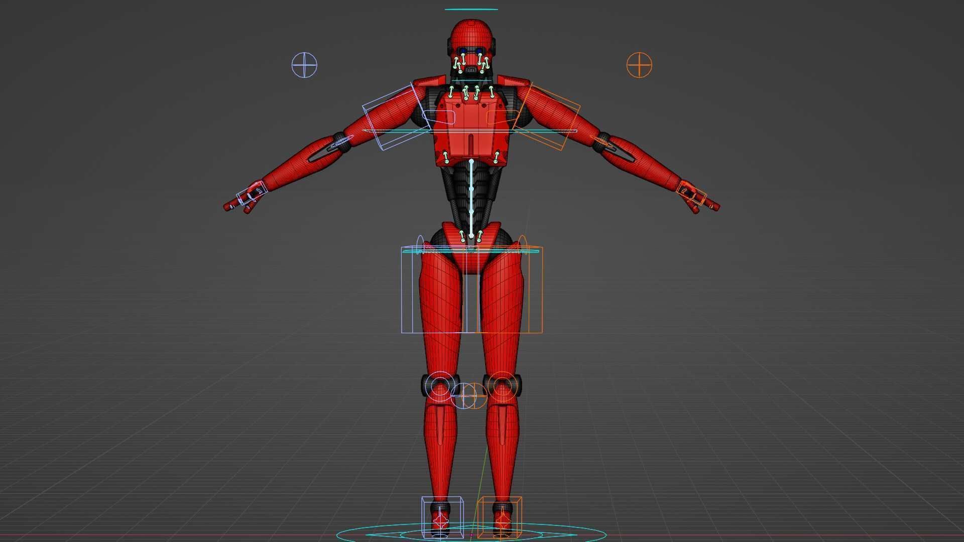 ANDROID MECHA  V-2  Rigged for Unreal Engine - Unity - MIXAMO  3D model_39