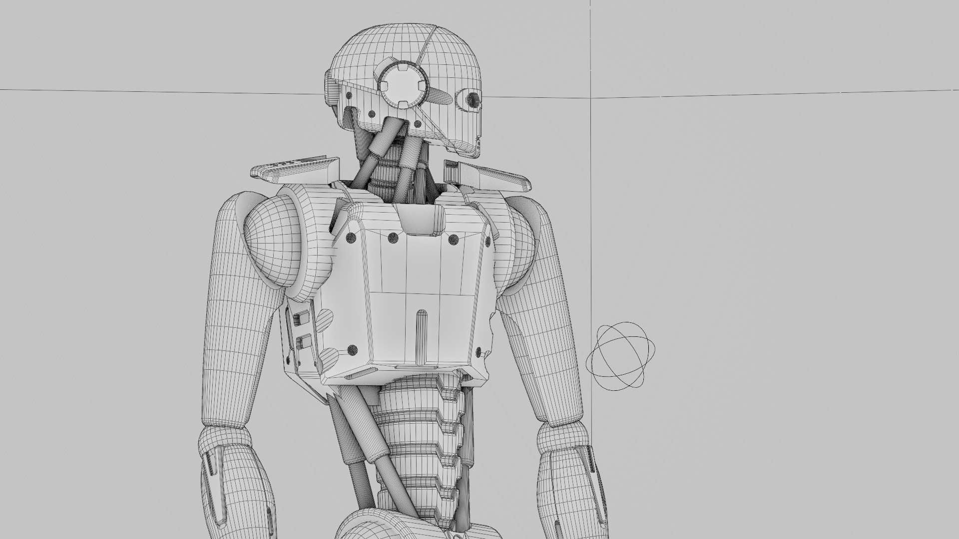ANDROID MECHA  V-2  Rigged for Unreal Engine - Unity - MIXAMO  3D model_42