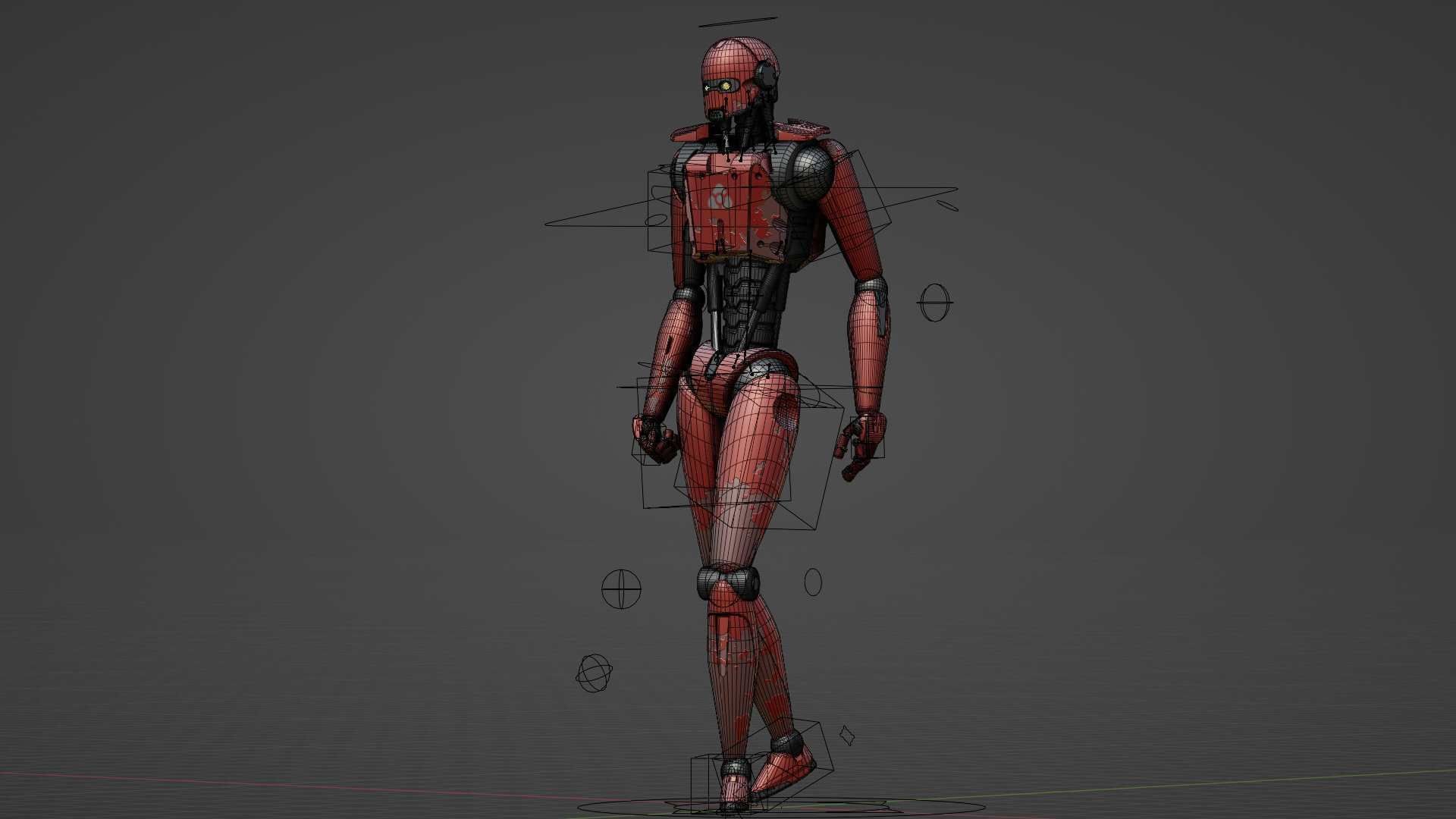 ANDROID MECHA  V-2  Rigged for Unreal Engine - Unity - MIXAMO  3D model_37
