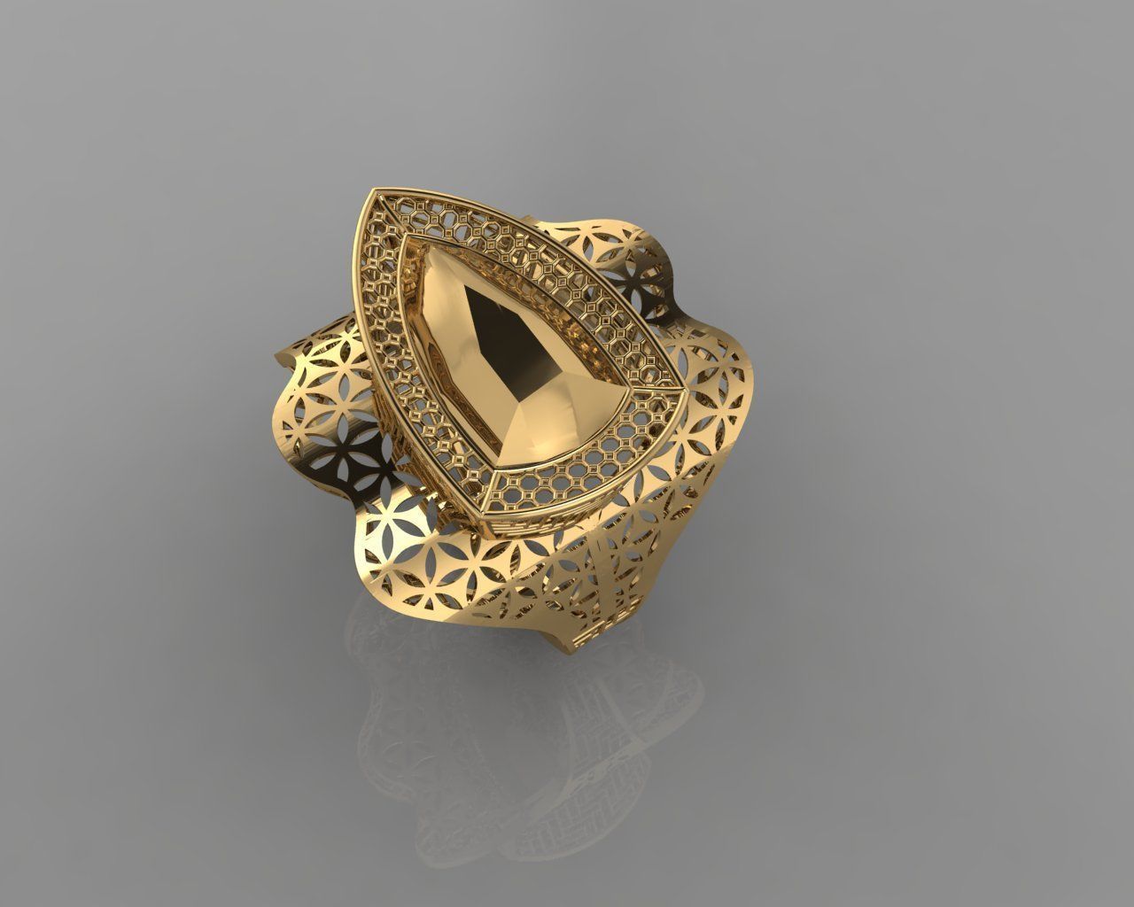 torturial ring 3D print model_19