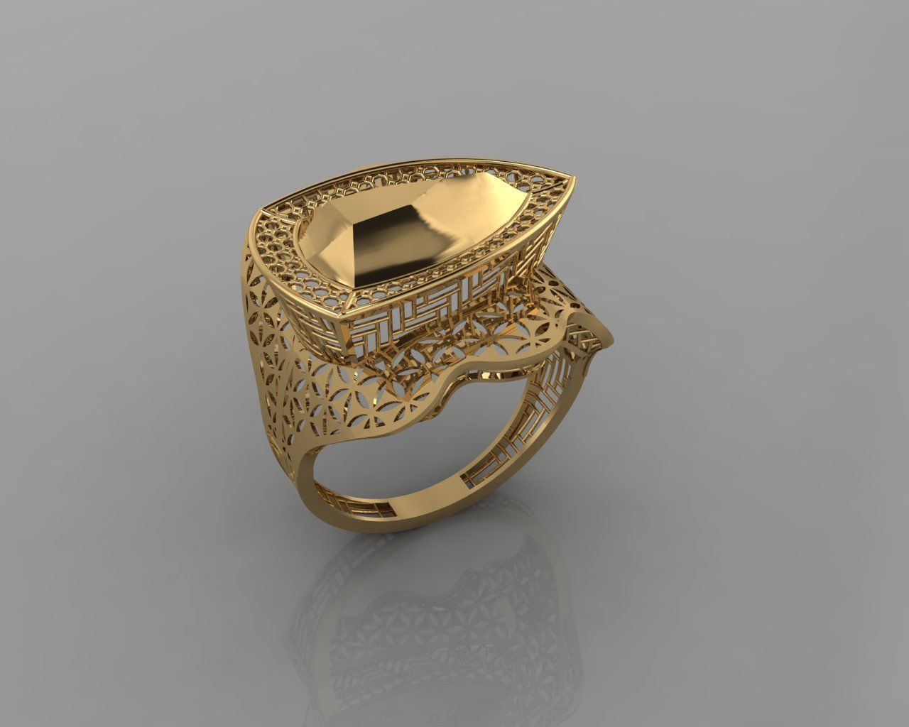 torturial ring 3D print model_13