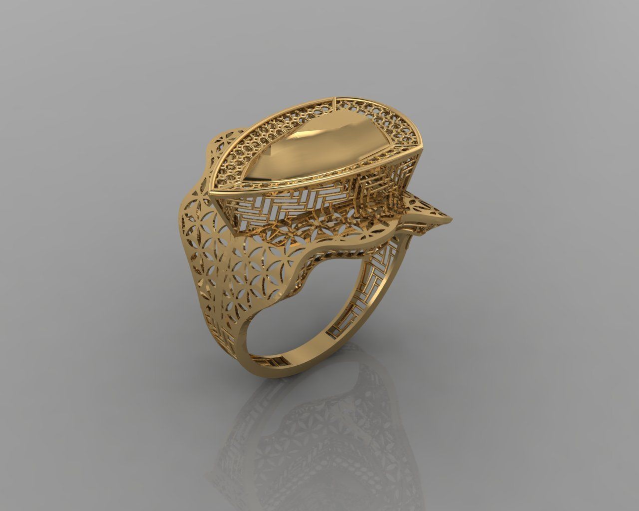 torturial ring 3D print model_18