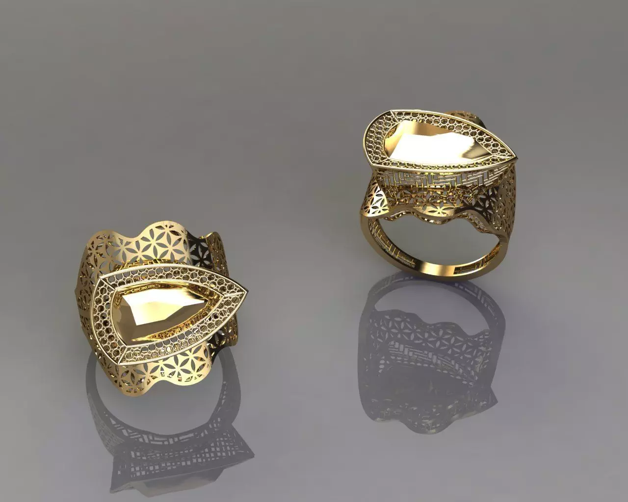 torturial ring 3D print model_0