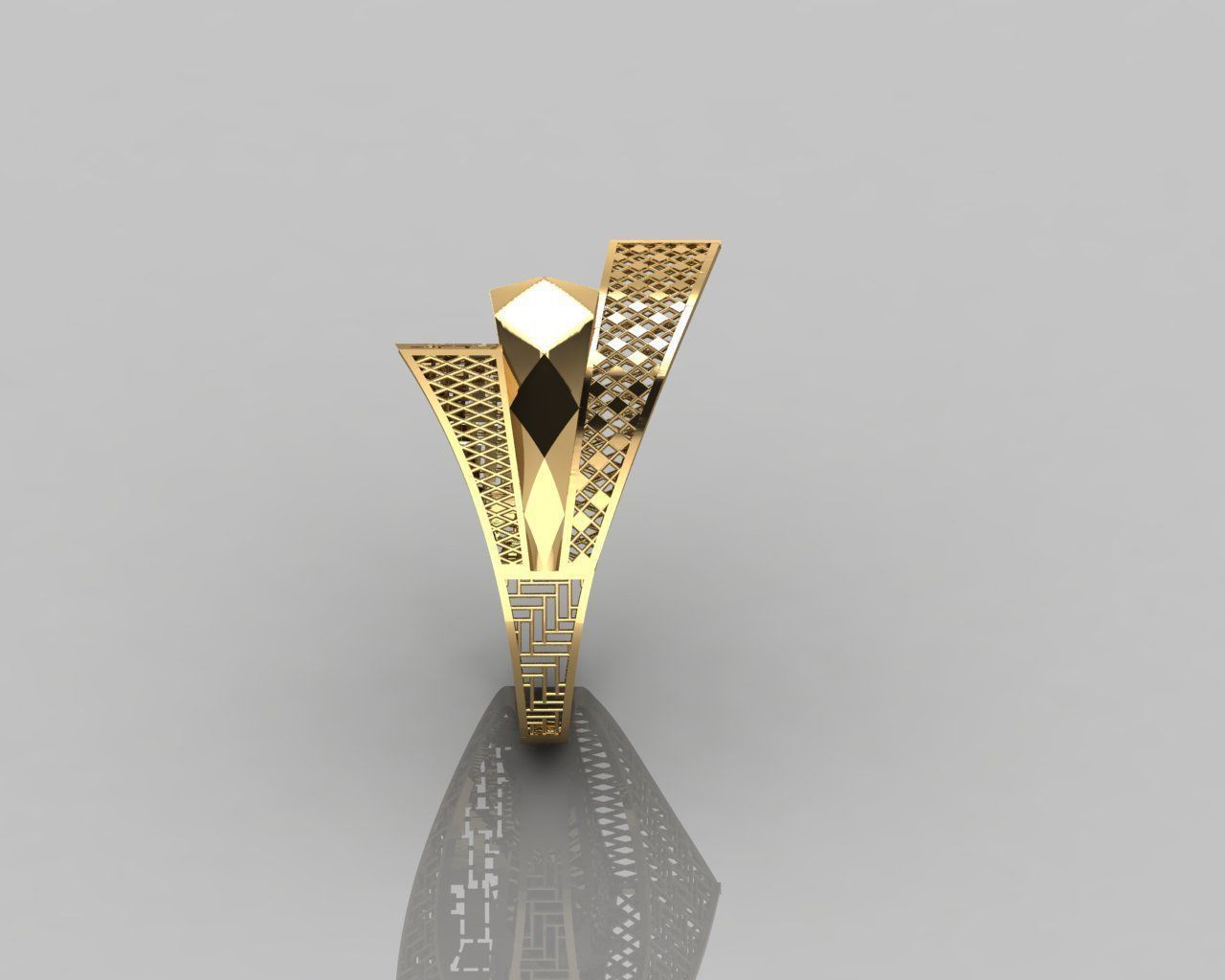 torturial ring 3D print model_15