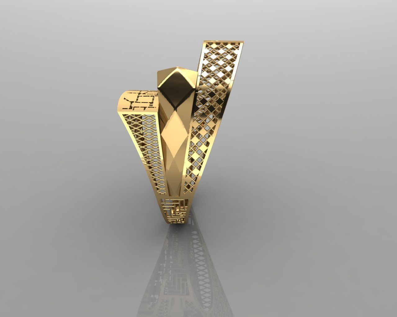 torturial ring 3D print model_11
