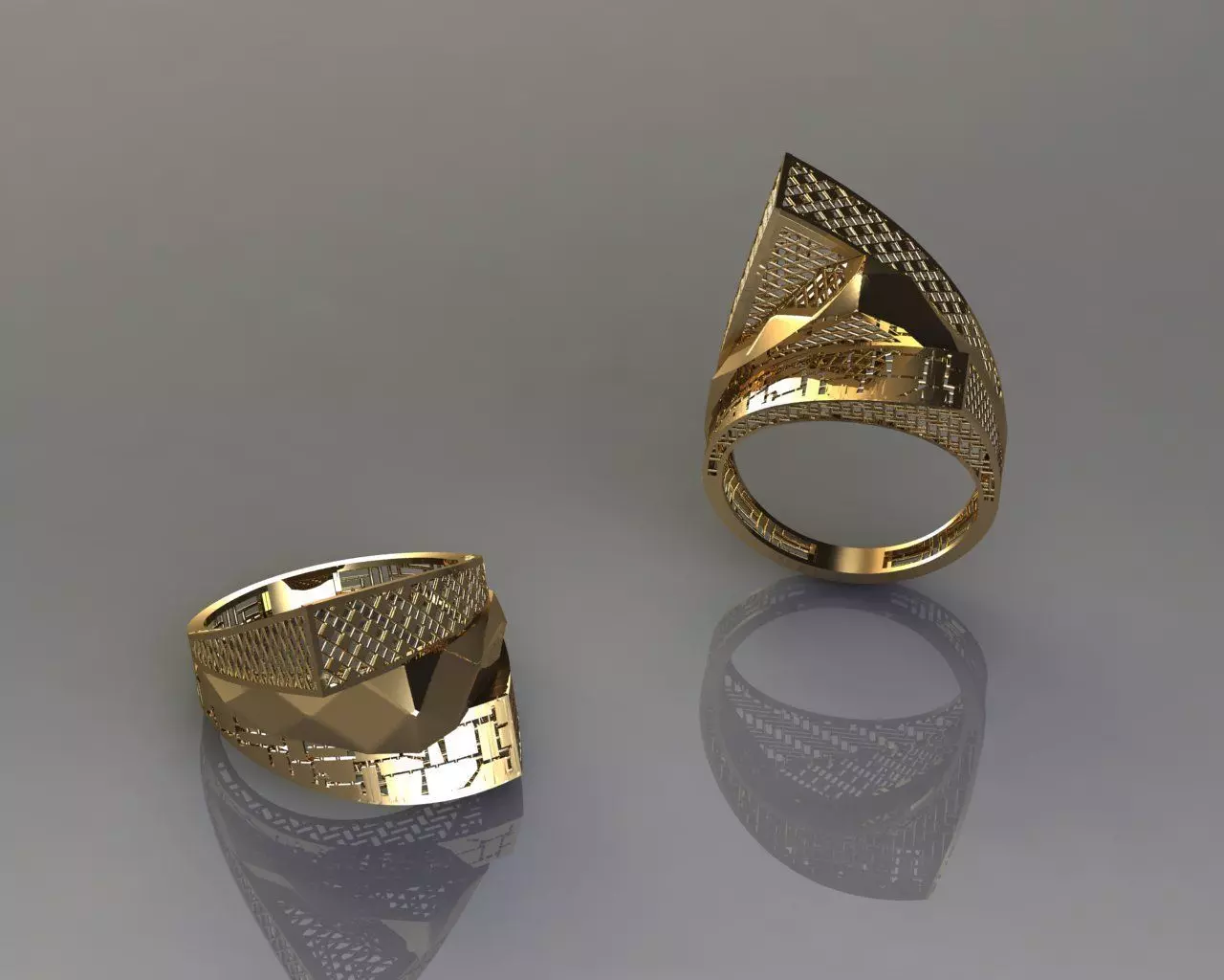 torturial ring 3D print model_0
