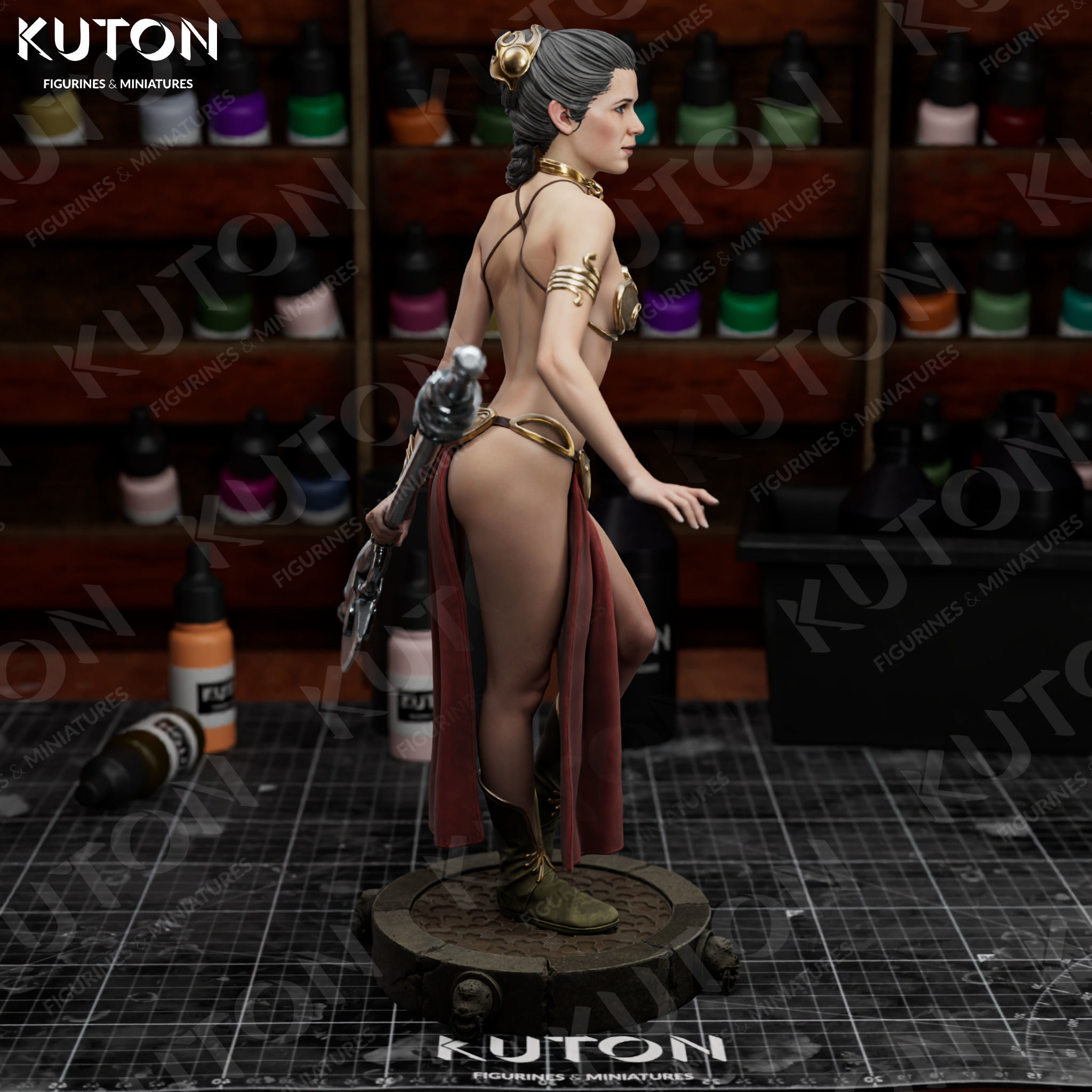 Princess Leia 3D print model_6