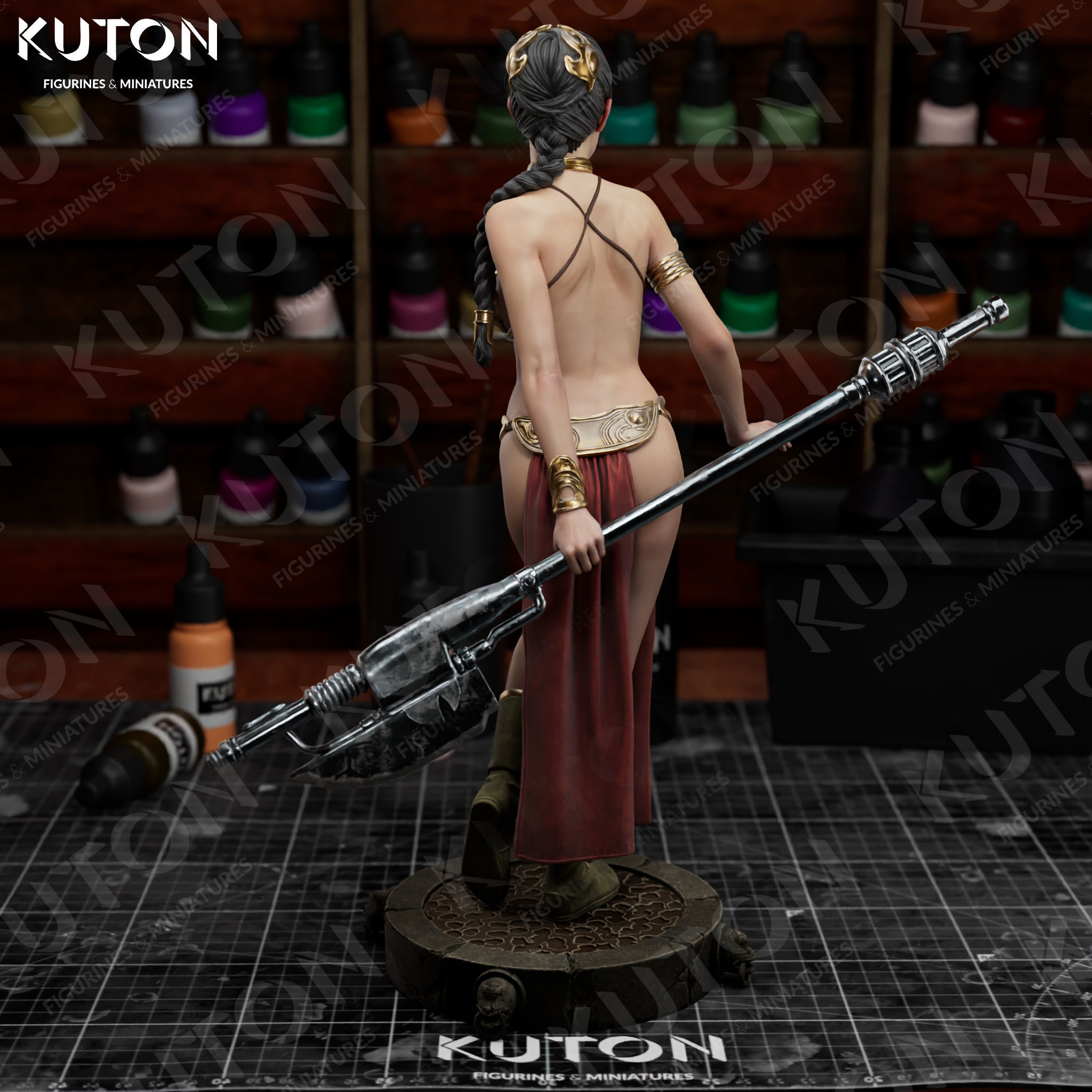 Princess Leia 3D print model_4